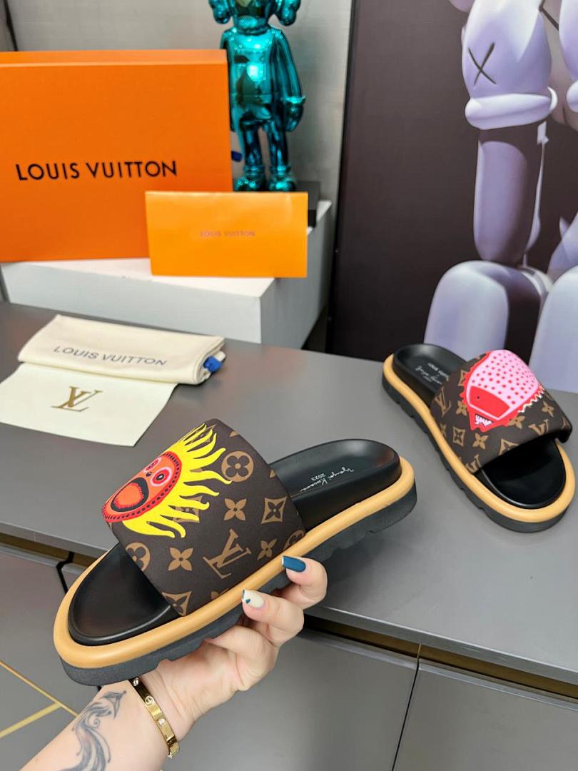 Louis Vuitton Velcro Slippers - Image 3