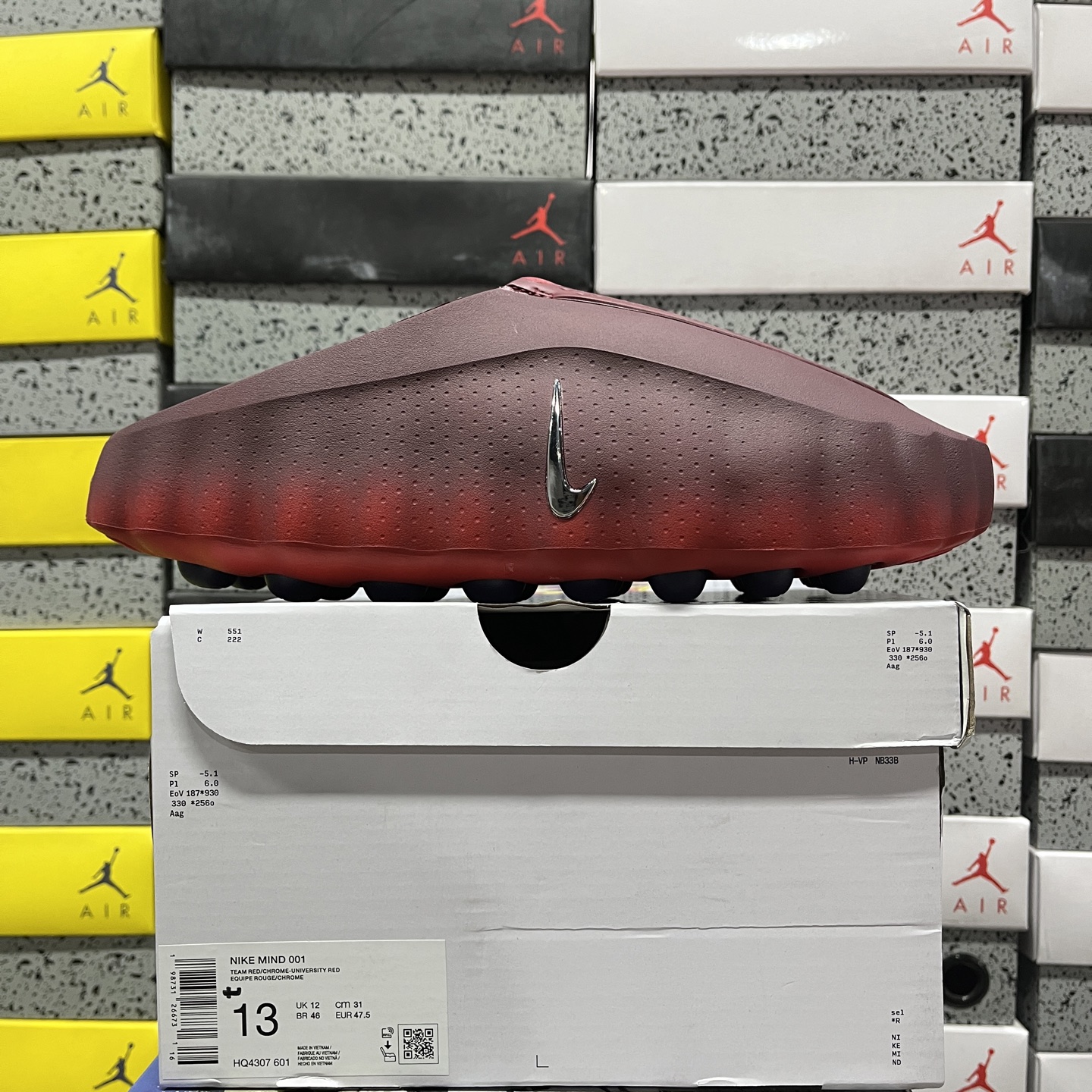 Nike Mind 001 Slide Team Red University - Image 10