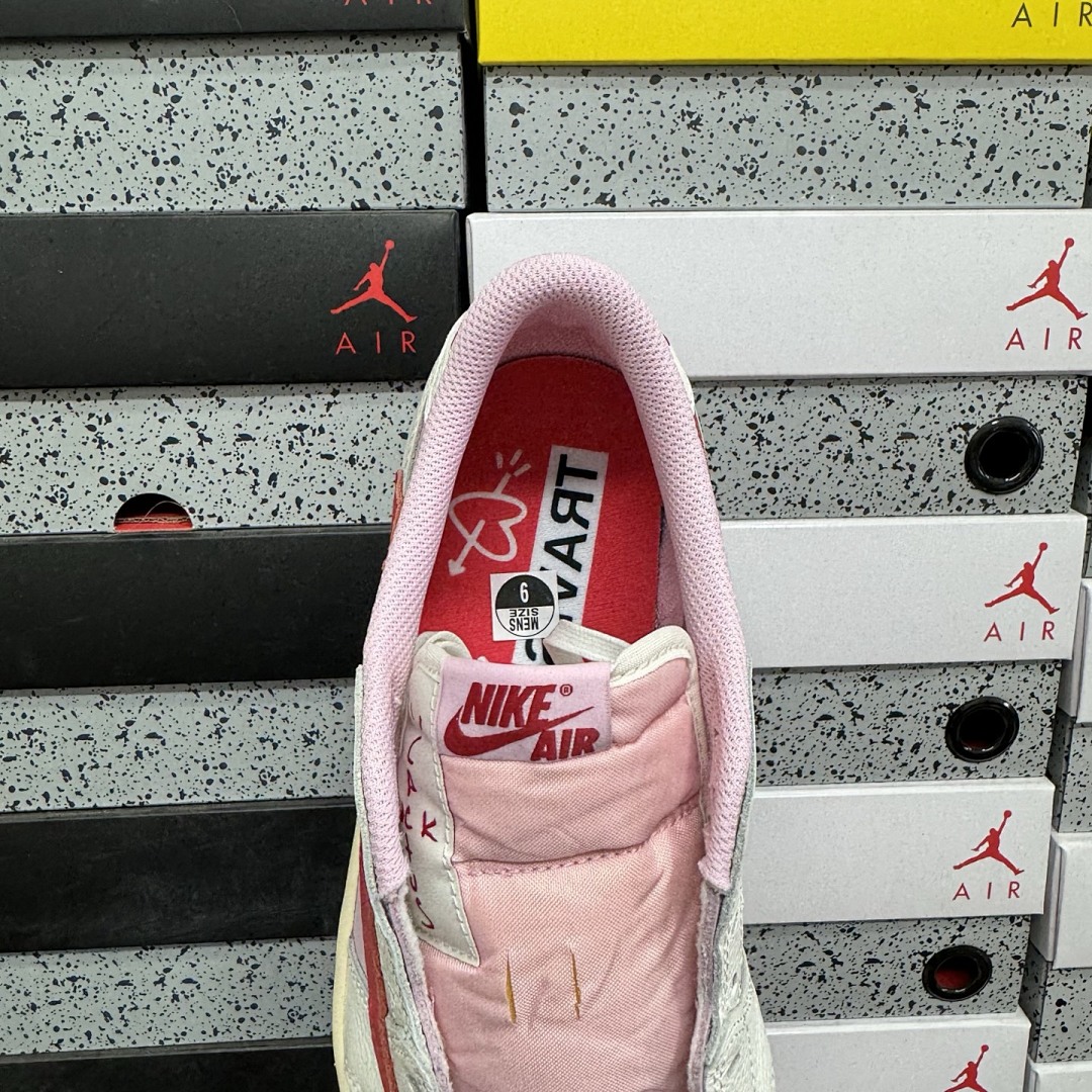 Nike Jordan 1 Retro Low OG SP Travis Scott Shy (Pink) - Image 9