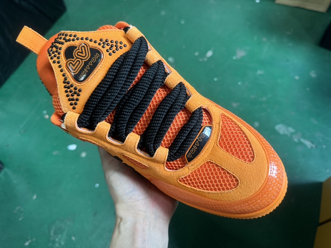 Louis Vuitton LV Skate Orange Sneakers SK - Image 3