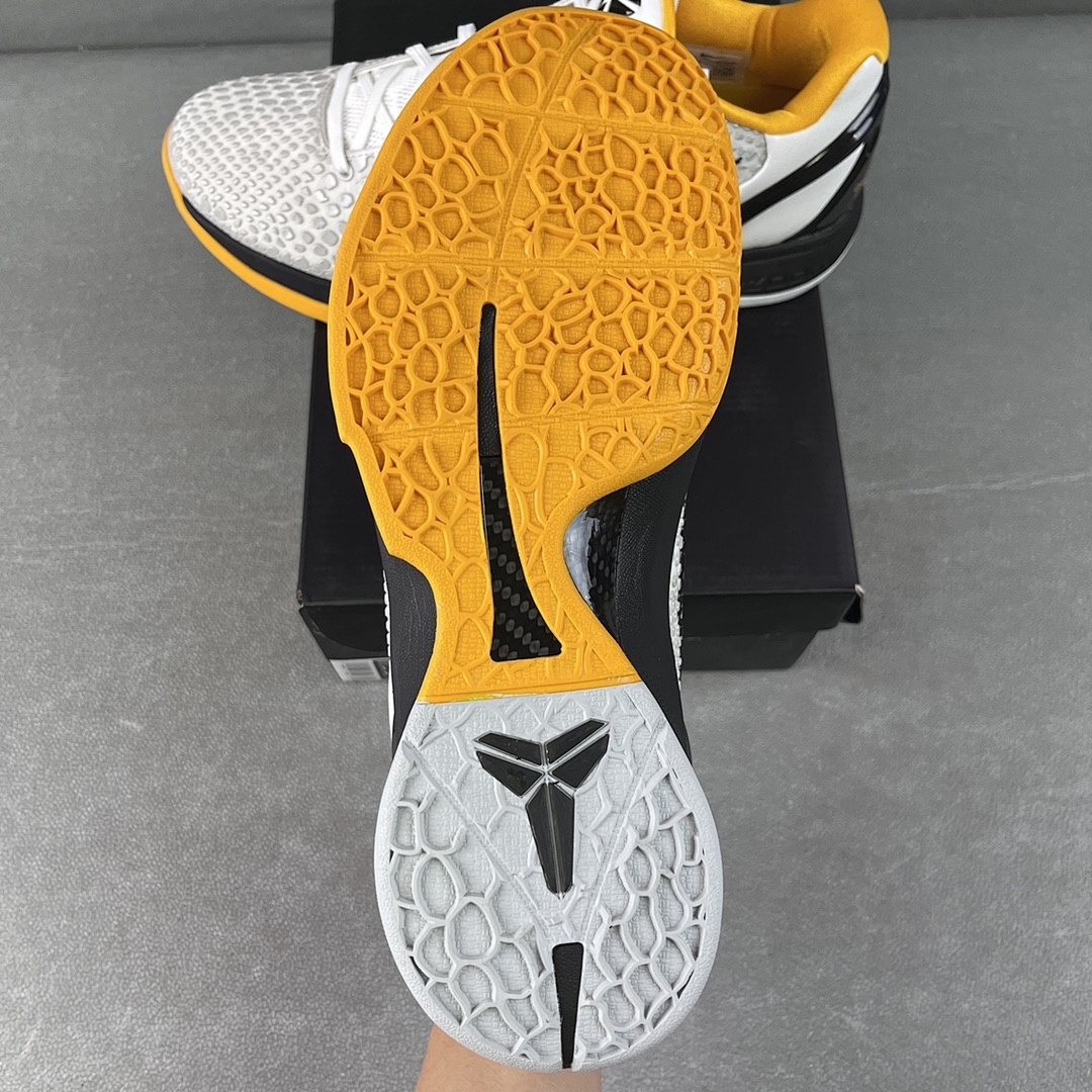 Nike Kobe 6 Protro Playoff Pack White Del Sol Playoffs (Black Yellow) - Image 6