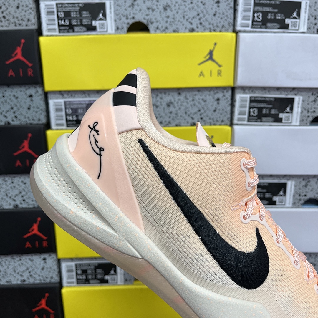 Nike Kobe 8 Protro EYBL Academy PE ZK8 Peach Pink HQ3138 - Image 11