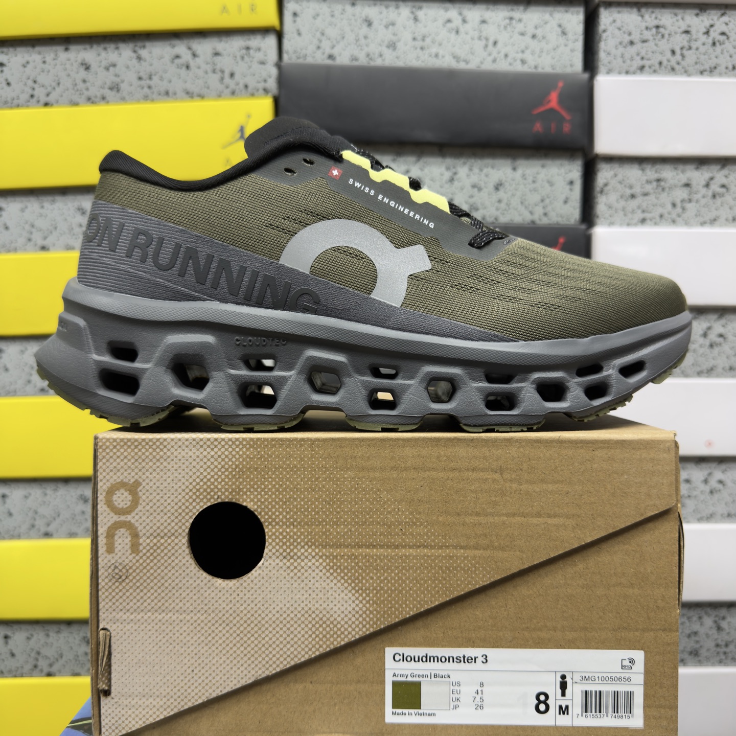 On Running Running Cloudmonster 3 Olive Eclipse - Image 10