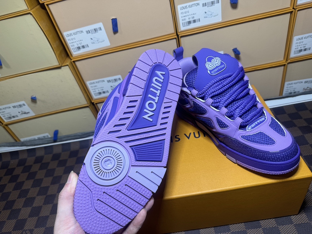 Louis Vuitton LV Skate Purple Sneakers - Image 2