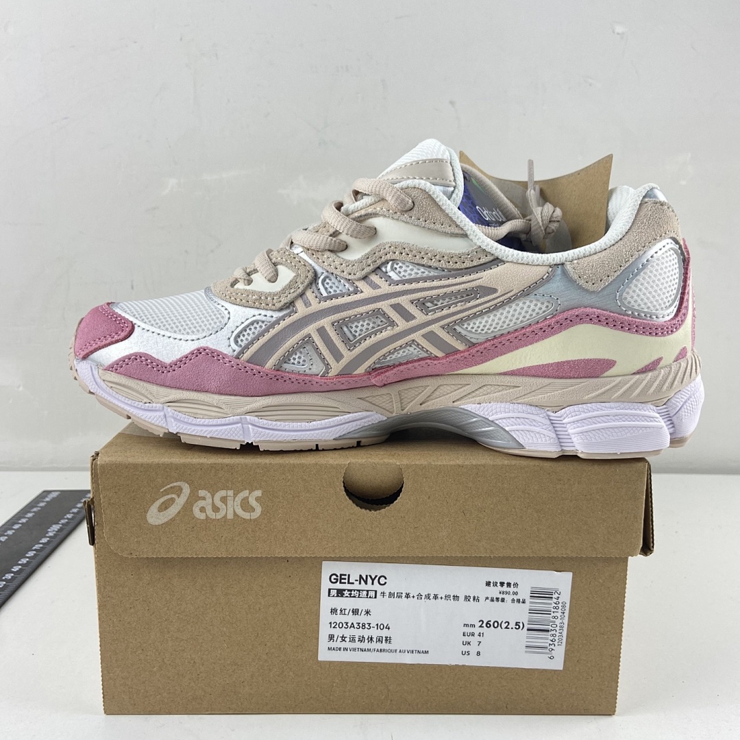 ASICS Gel-NYC Cream Mineral Beige Pink NYC Hot - Image 4