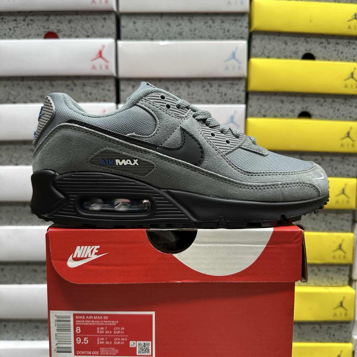 Nike Air Max 90 Smoke Grey Light Photo (Blue) - Image 11