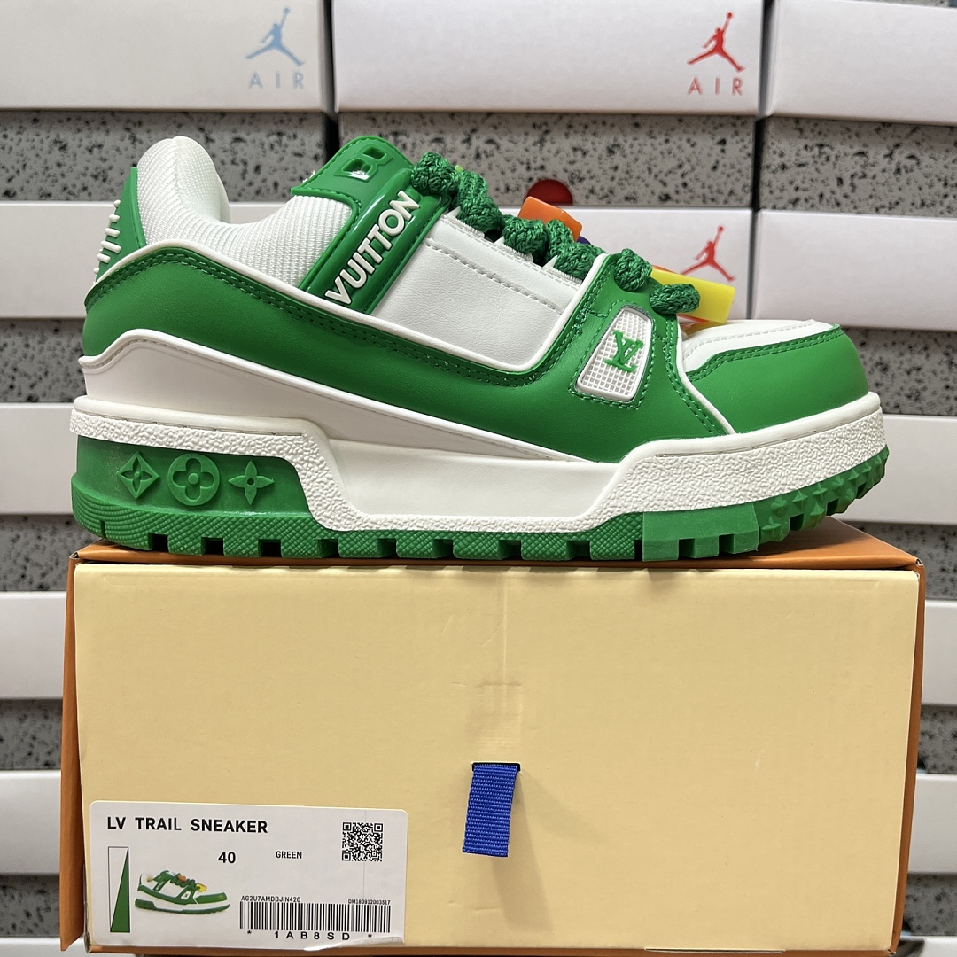 Louis Vuitton Trainer Maxi (White Green)