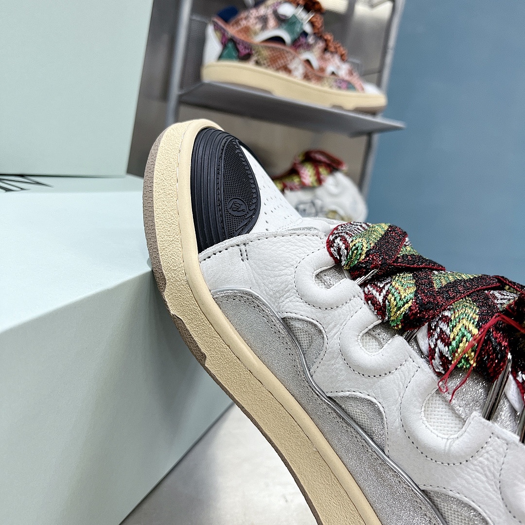 Lanvin FoShan Batch Lanvin Leather Curb Sneakers Three Generations - Image 101