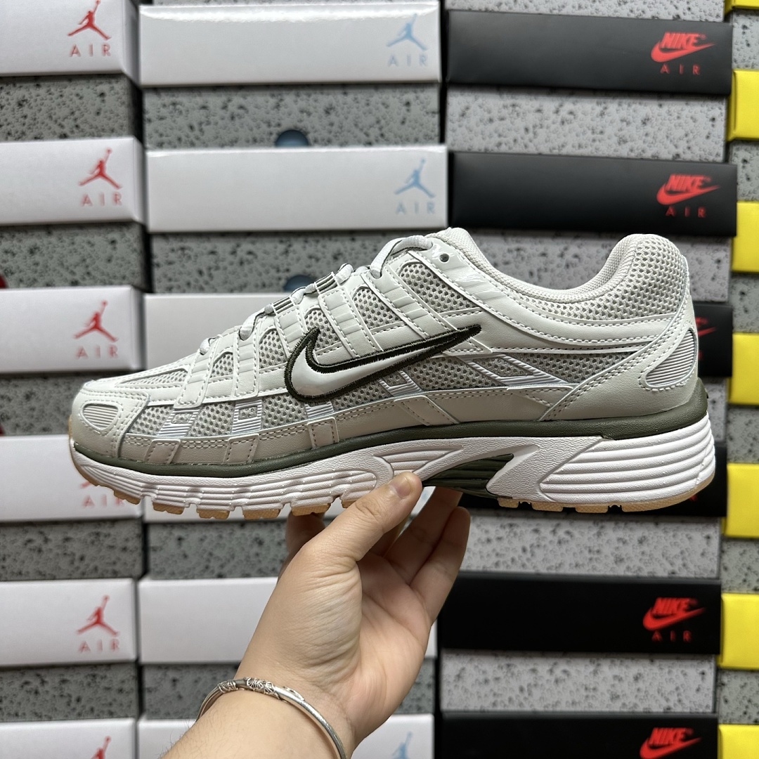 Nike P-6000 Light Bone Medium Olive Gum - Image 3