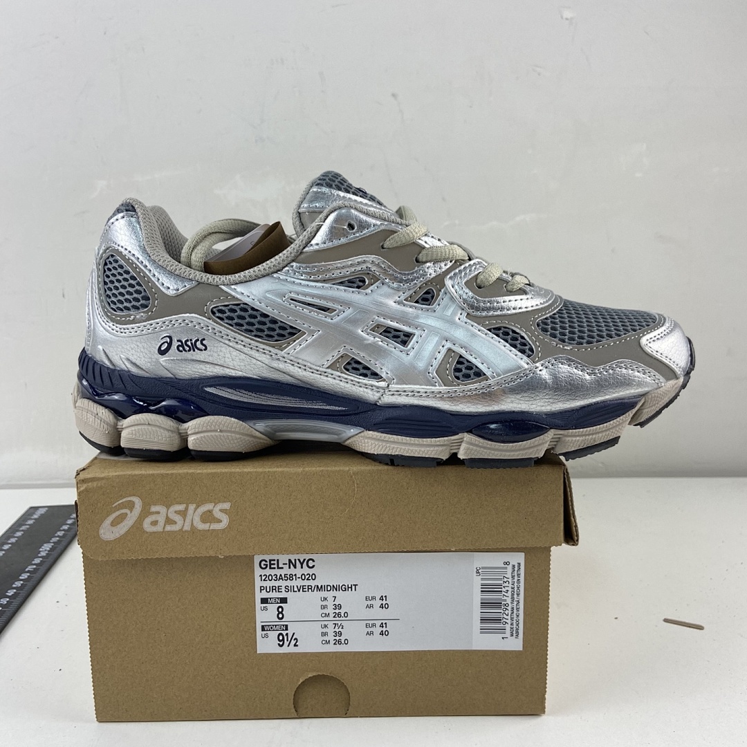ASICS Gel-NYC Billy's Pure Silver Midnight NYC - Image 9