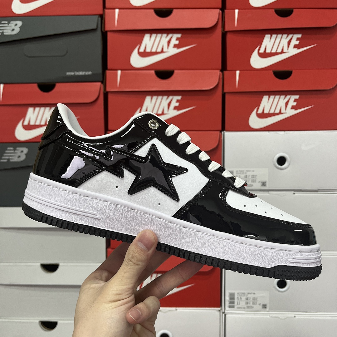Bape A Bathing Ape Bape Sta Low (Black) - Image 8