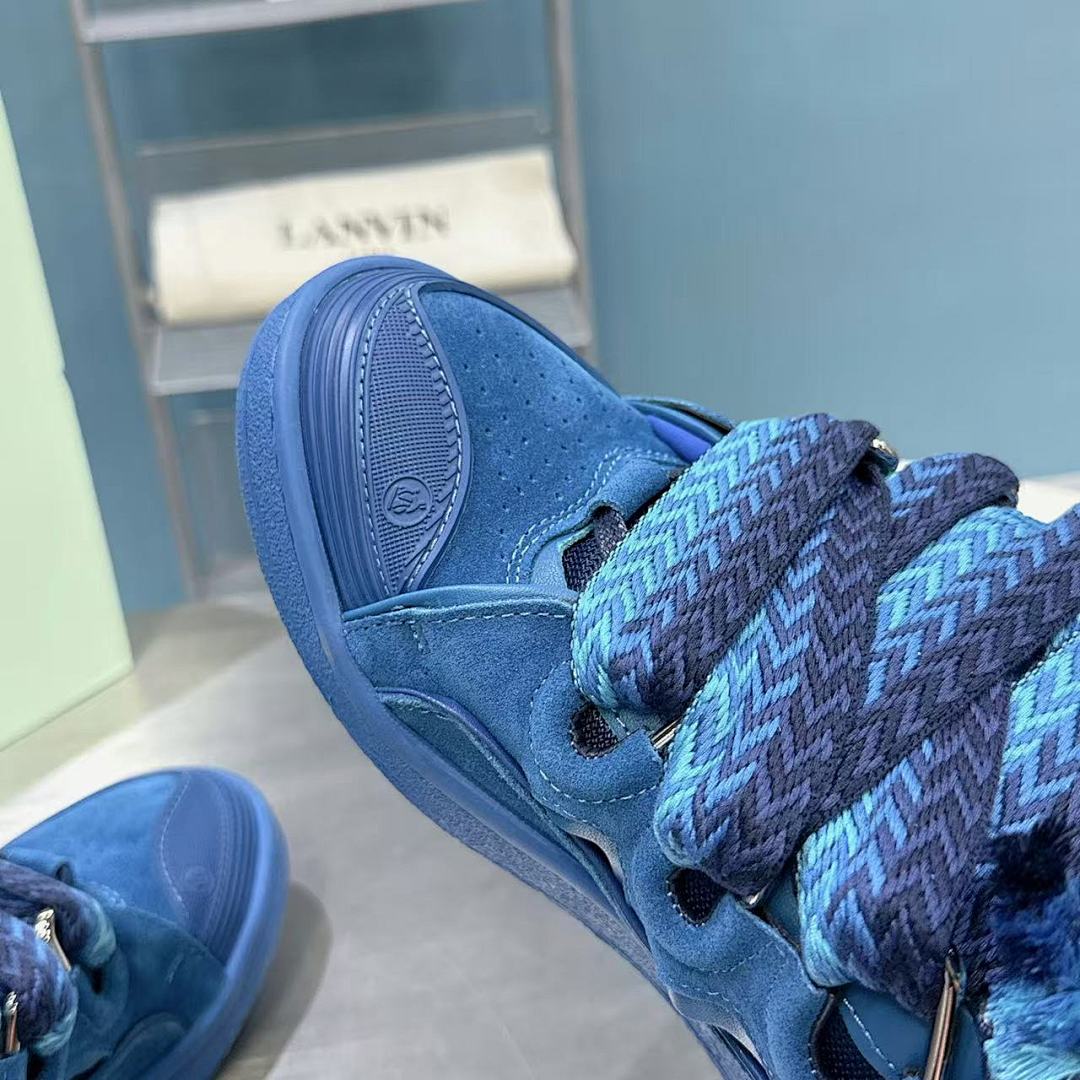 Lanvin FoShan Batch Lanvin Leather Curb Sneakers Three Generations - Image 5