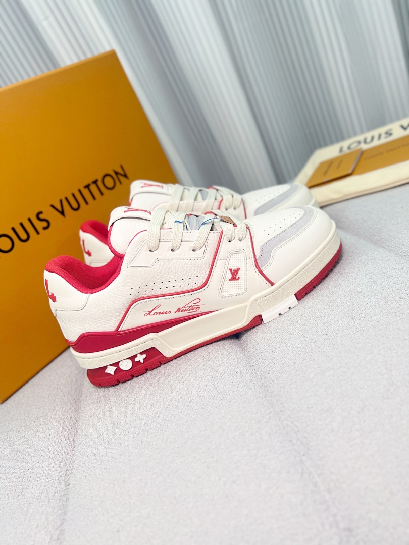Louis Vuitton LV Trainer #54 Signature (White Red) - Image 2