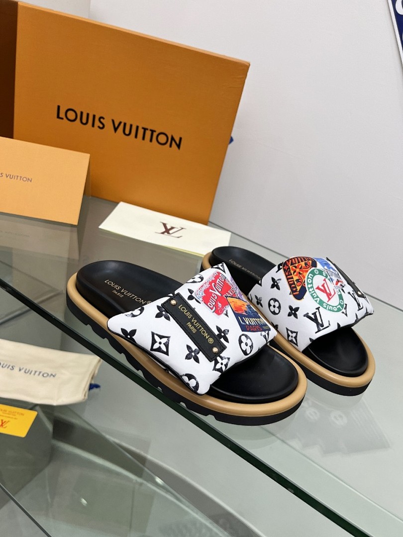 Louis Vuitton Velcro Slippers - Image 6