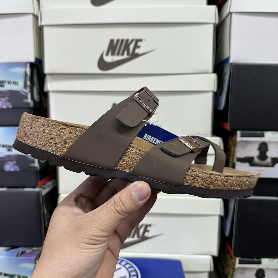 Birkenstock Birken Arizona Birkibuc Double Buckle Flip Flops - Image 8
