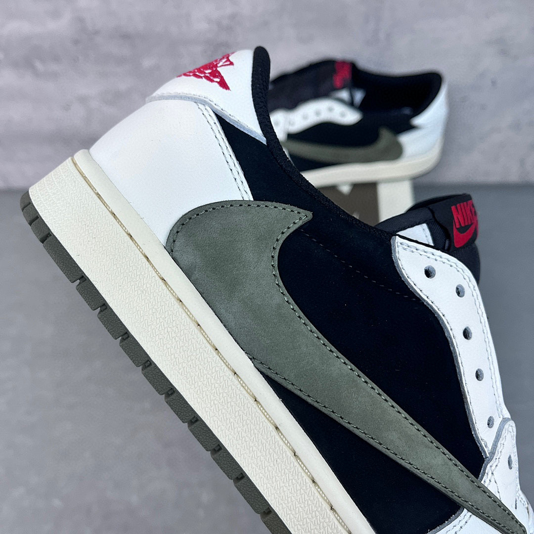 Chanel Travis Scott X Air Jordan 1 Low "Medium (Olive) - Image 7