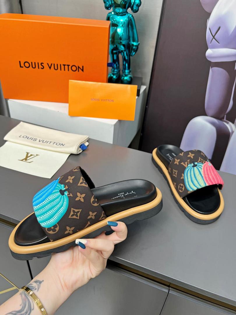 Louis Vuitton Velcro Slippers - Image 2
