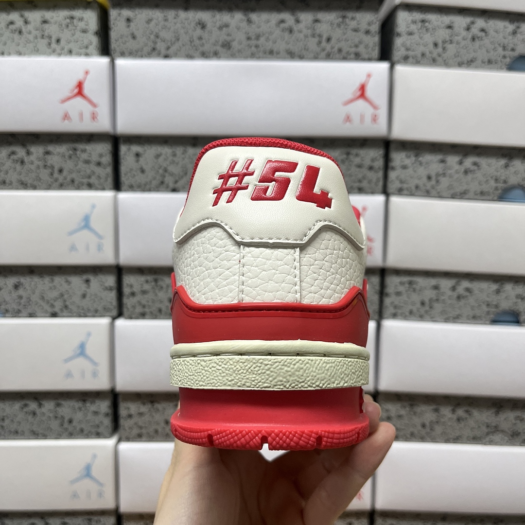 Louis Vuitton Trainer WHITE/RED (White Red) - Image 9