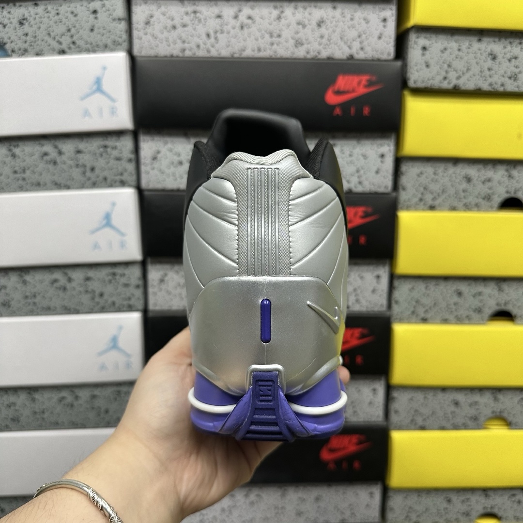 Nike Shox BB4 Black Silver Lapis - Image 6