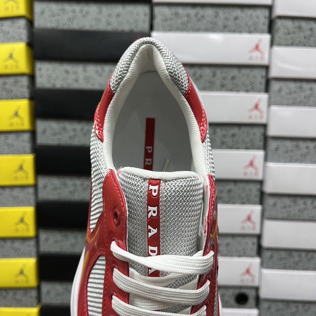 Prada America's Cup Silver Red 4E3400 - Image 5