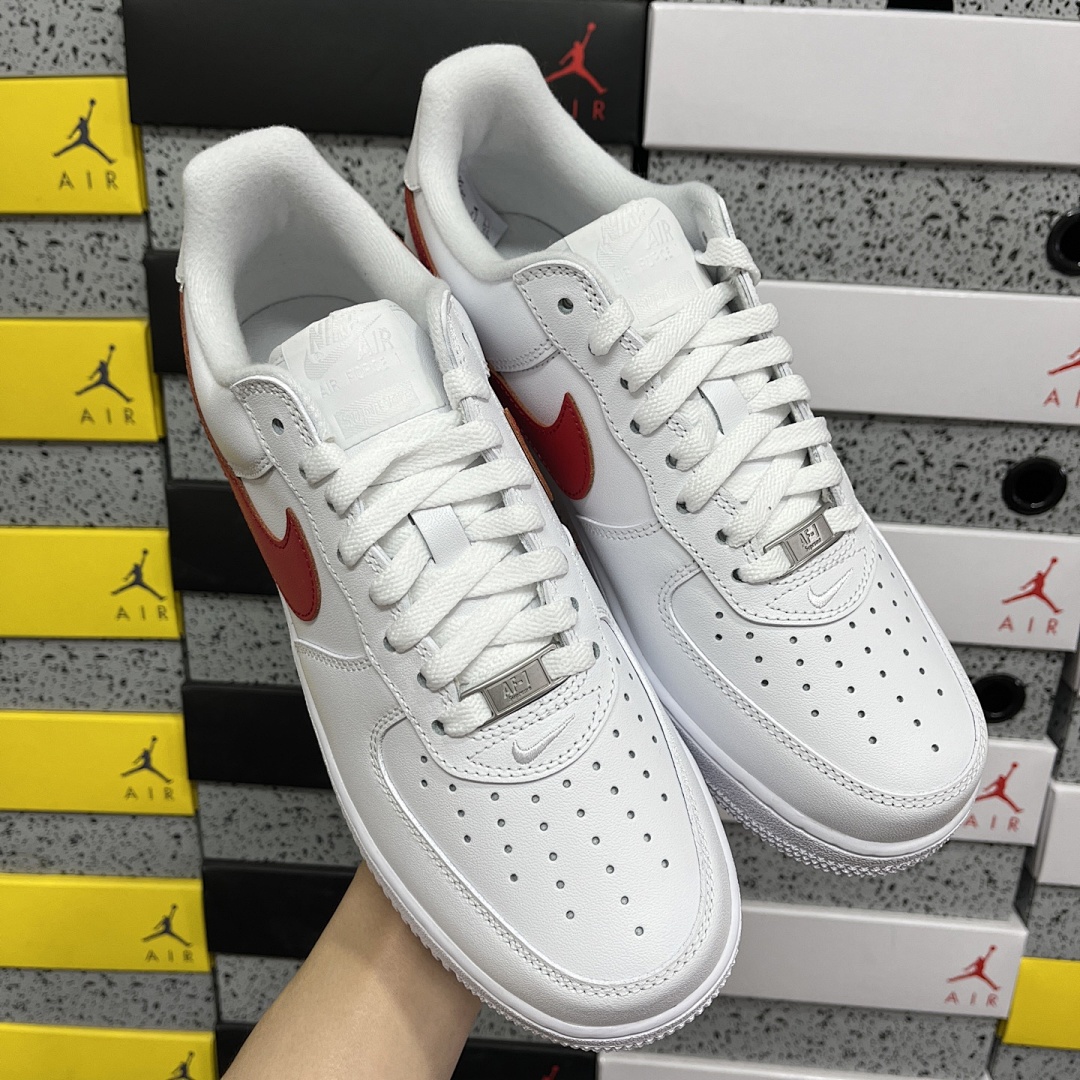 Nike Air Force 1 Low Supreme Shanghai Sup (White Red) - Image 5