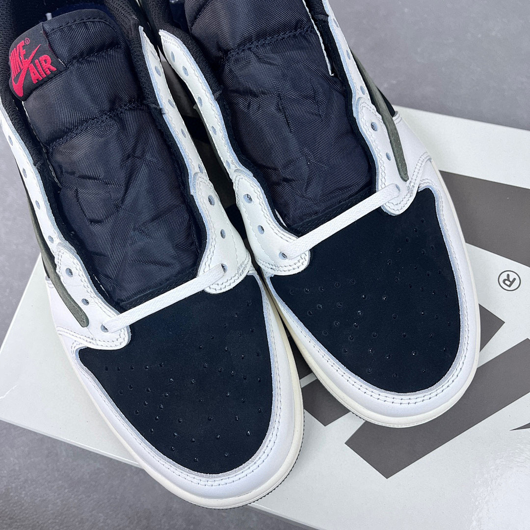 Chanel Travis Scott X Air Jordan 1 Low "Medium (Olive) - Image 6