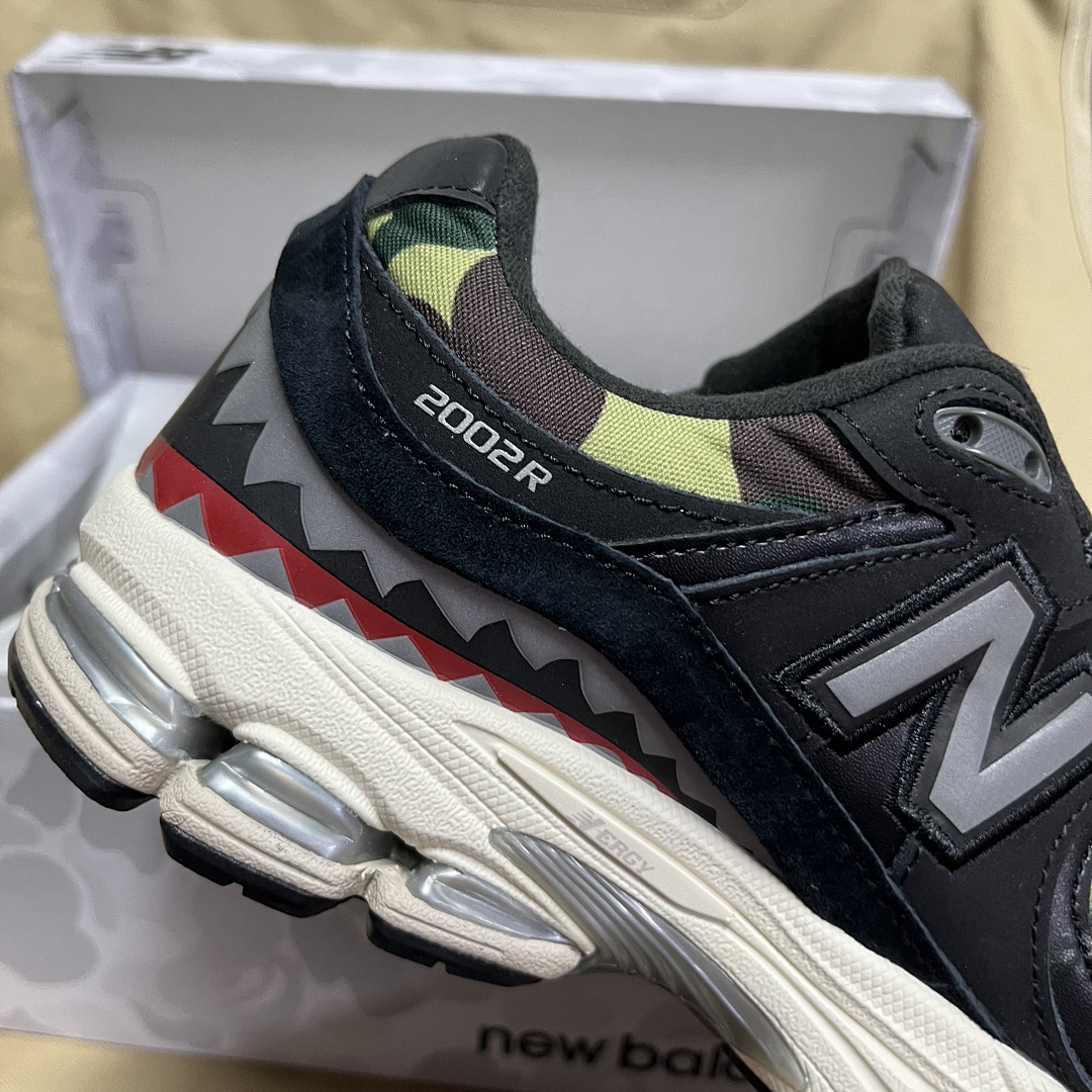 New Balance 2002R BAPE (Black) - Image 8