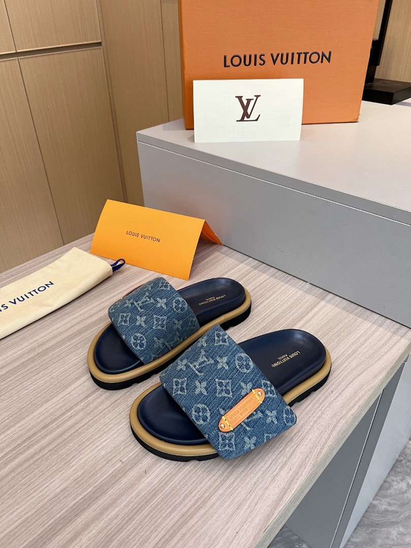 Louis Vuitton Velcro Slippers - Image 5