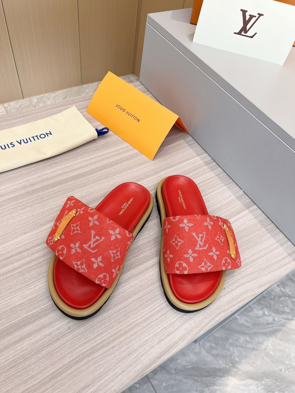 Louis Vuitton Velcro Slippers - Image 10