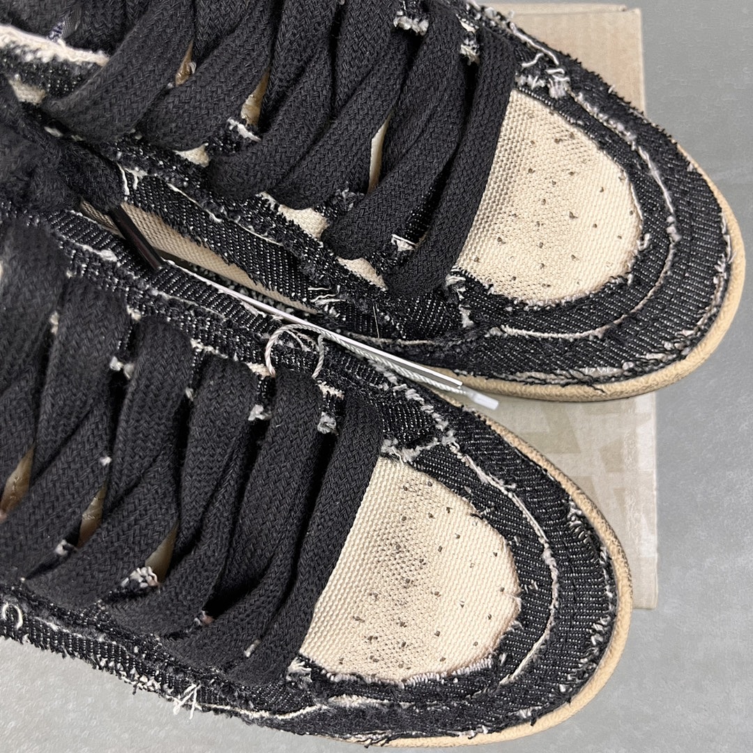 Golden Goose Deluxe Brand Off White Black Canvas Star - Image 5