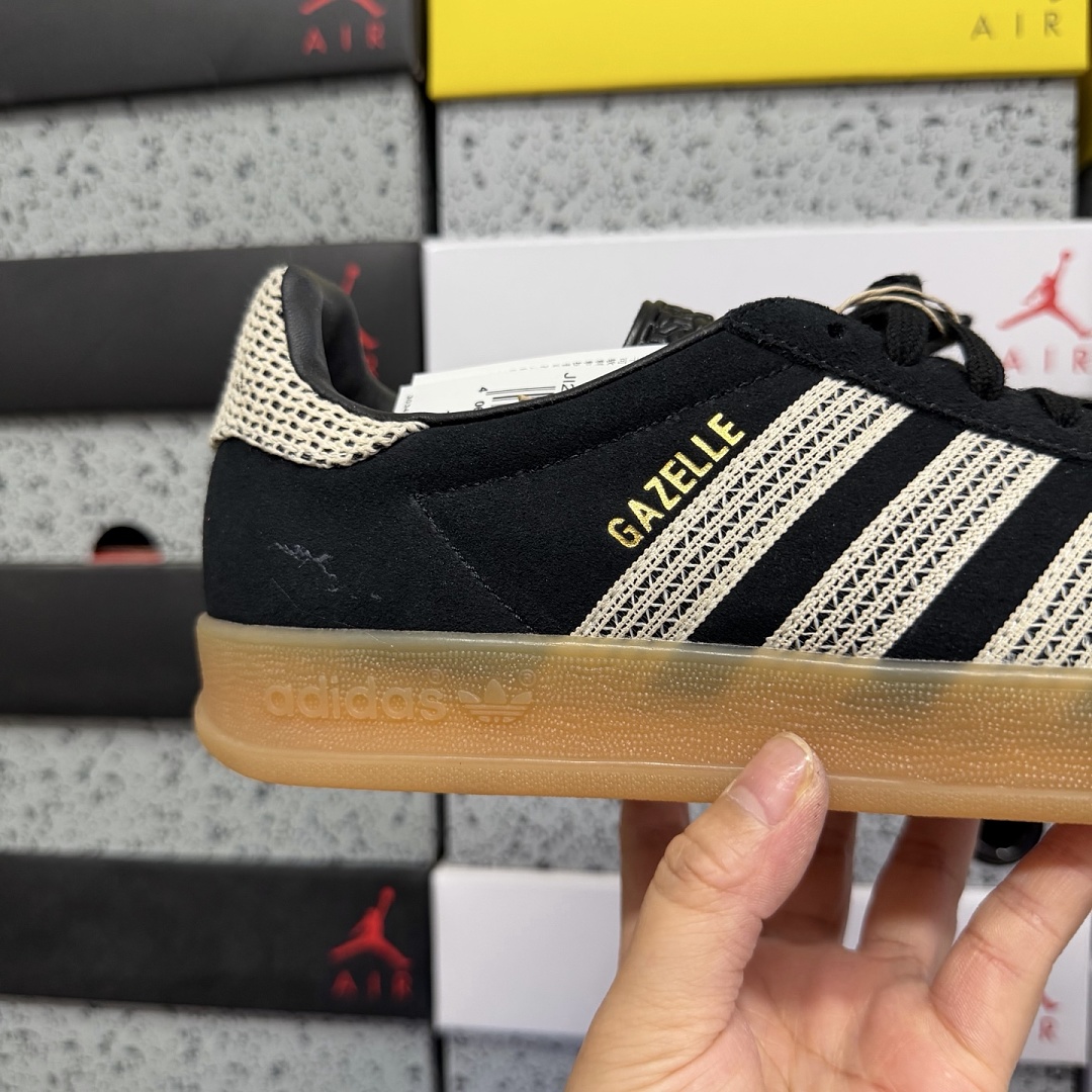 Adidas Gazelle Indoor Core Black Wonder White JI2755 - Image 5