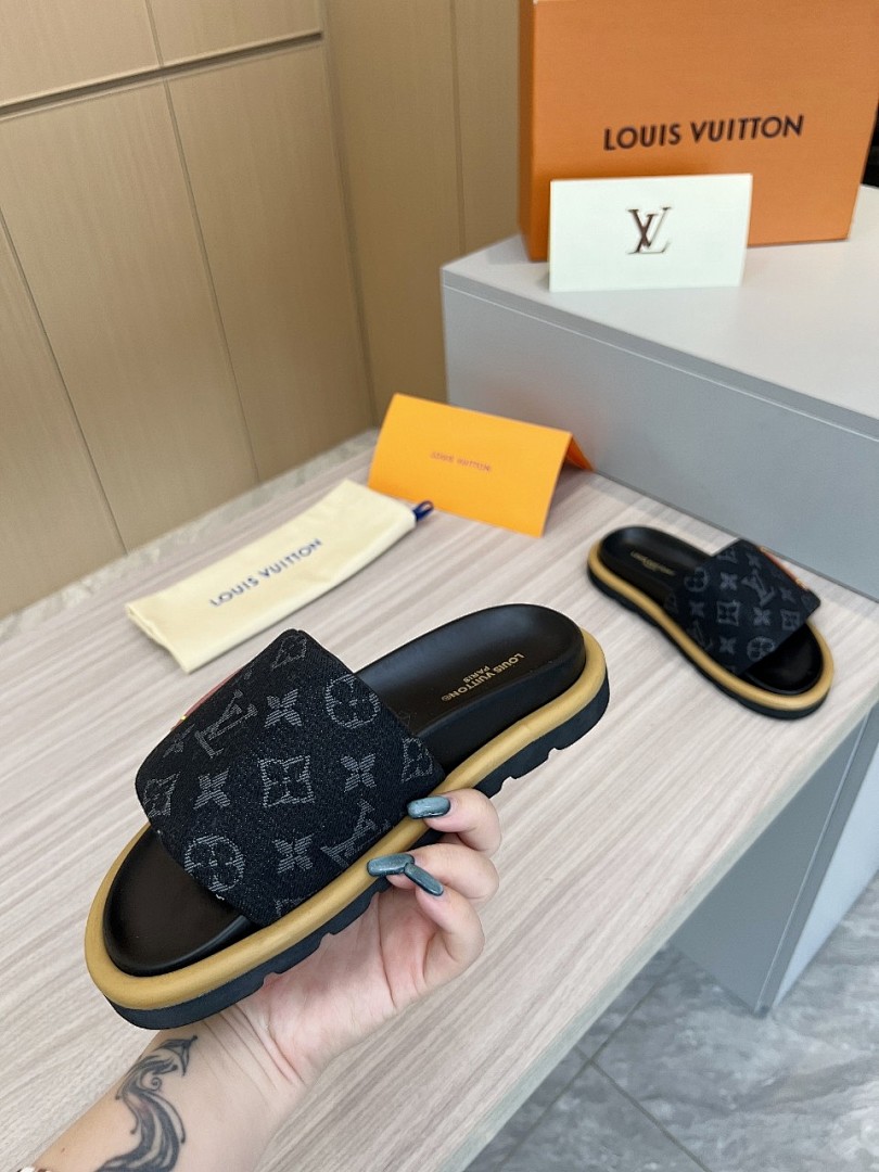 Louis Vuitton Velcro Slippers - Image 2