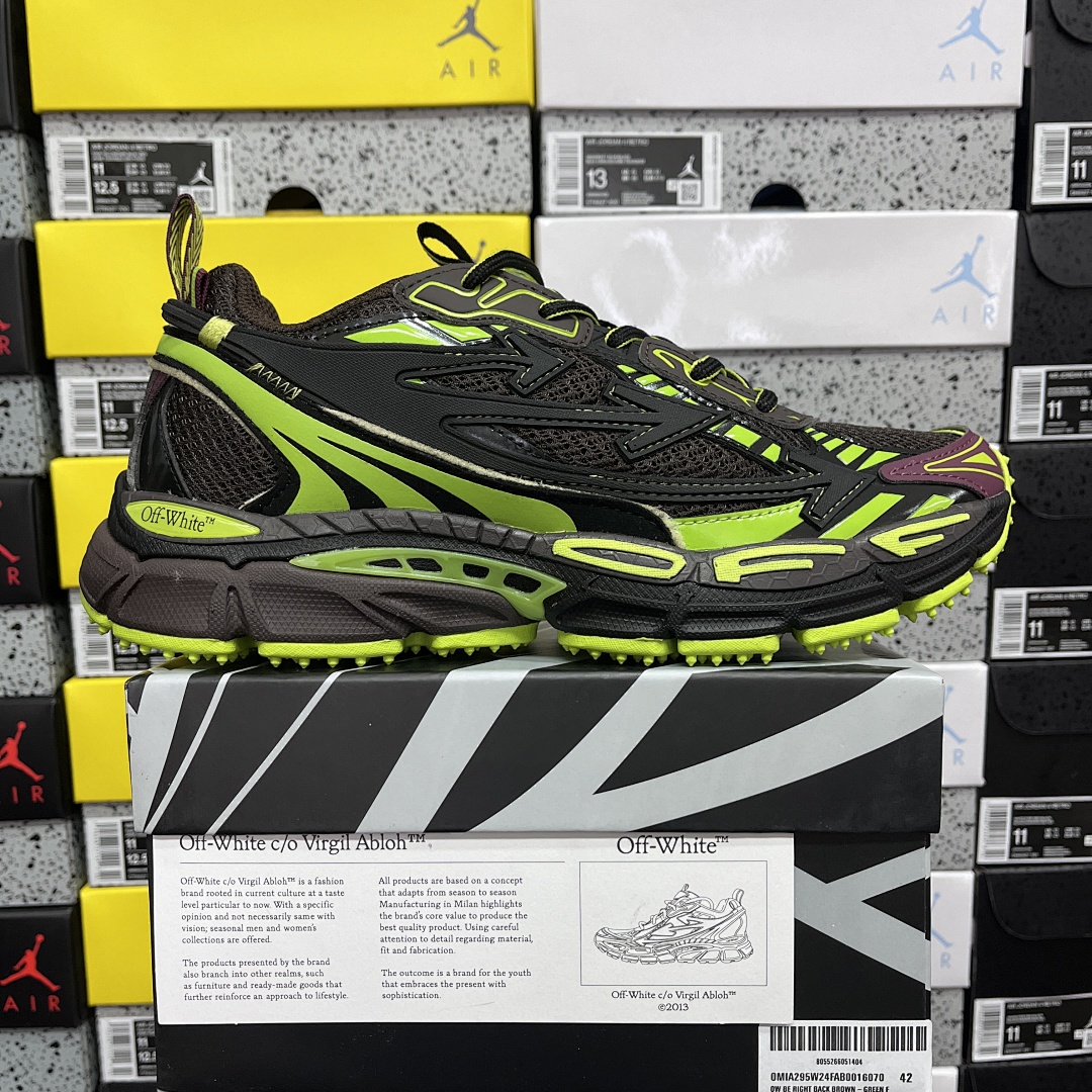Off-White Be Right Back (Black Chocolate Brown Green) - Image 2