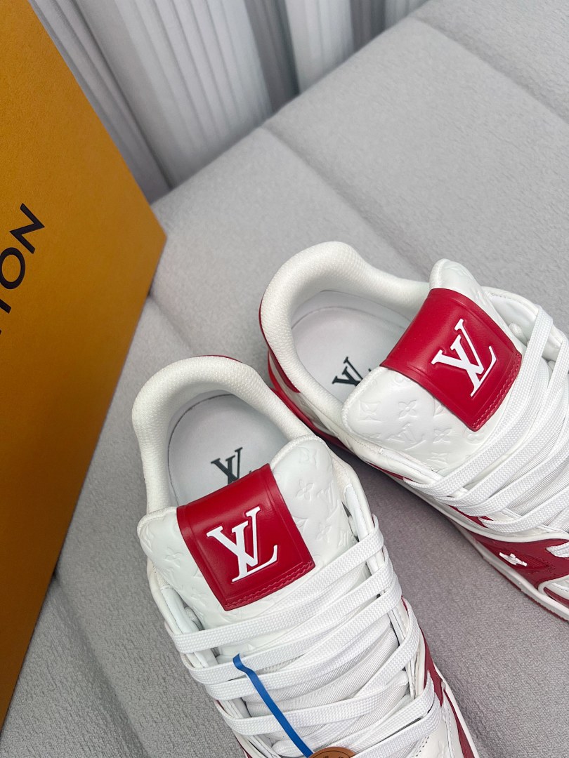 Louis Vuitton LV Trainer #54 Signature (Red White) - Image 8