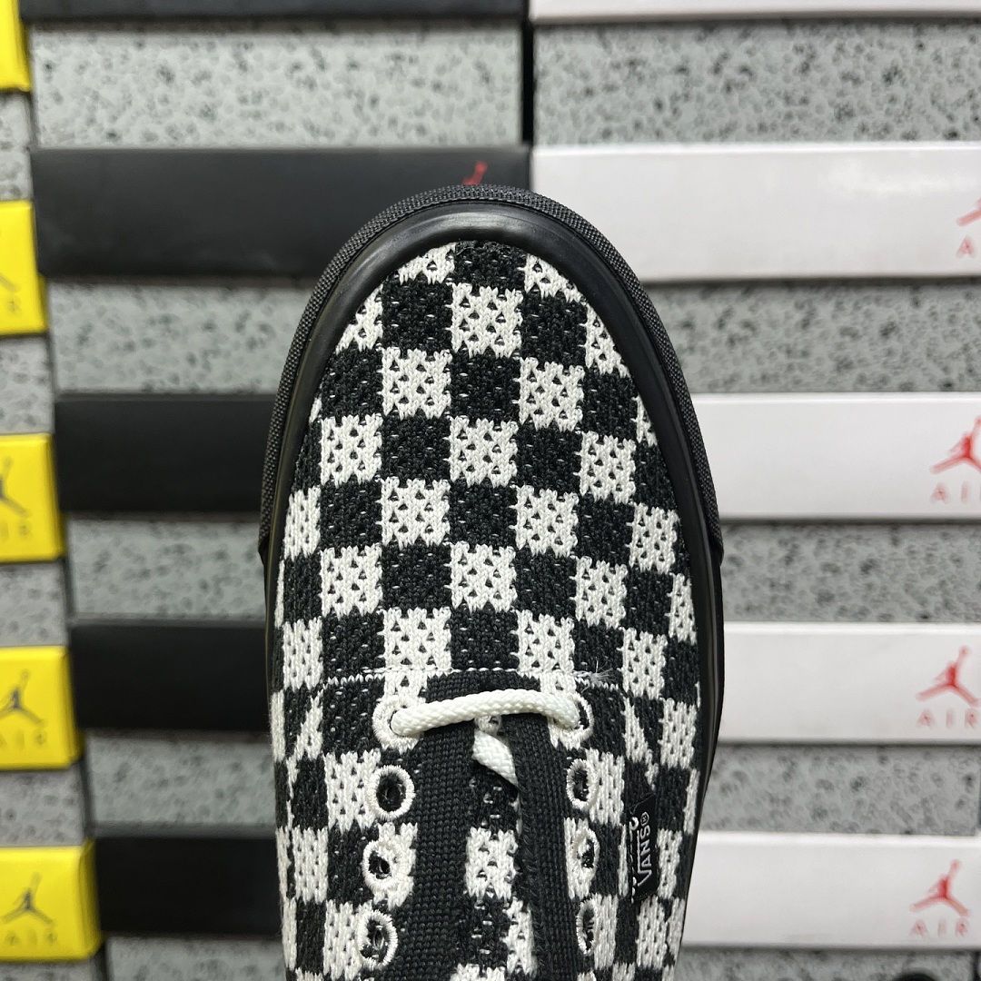 Vans LX Authentic 44 EK Punk Check Black Marshmallow V - Image 2