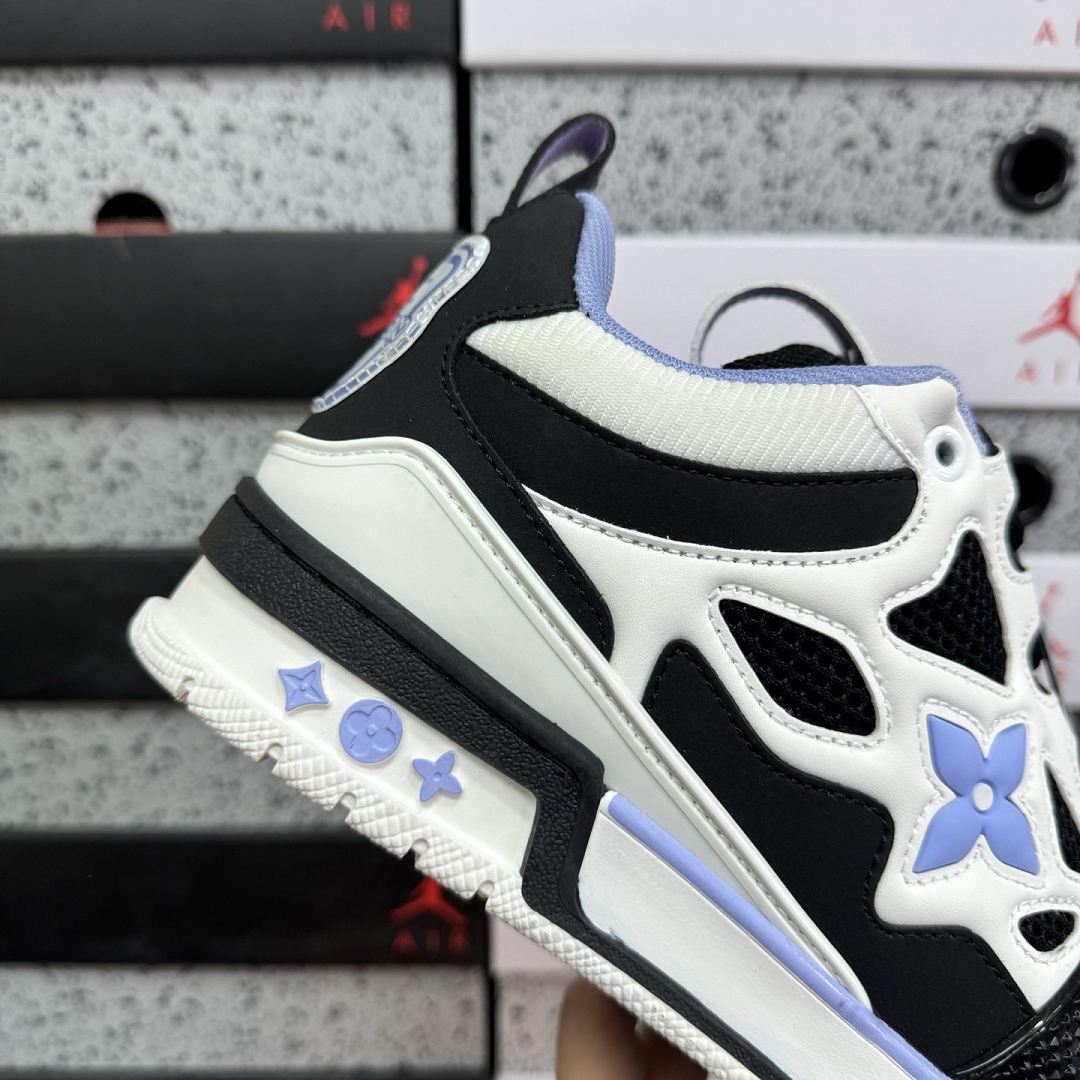 Louis Vuitton Skate Sneaker SK8 (Black Grey Blue) - Image 2