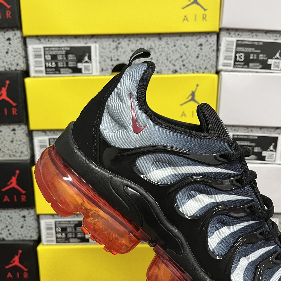 Nike Air VaporMax Plus Shark Black Grey Red Cushion - Image 5