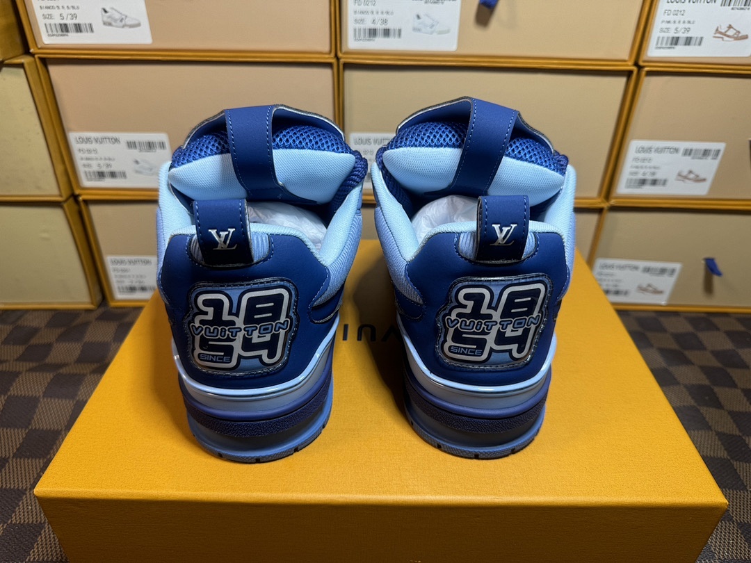 Louis Vuitton LV Skate Blue Sneakers - Image 7