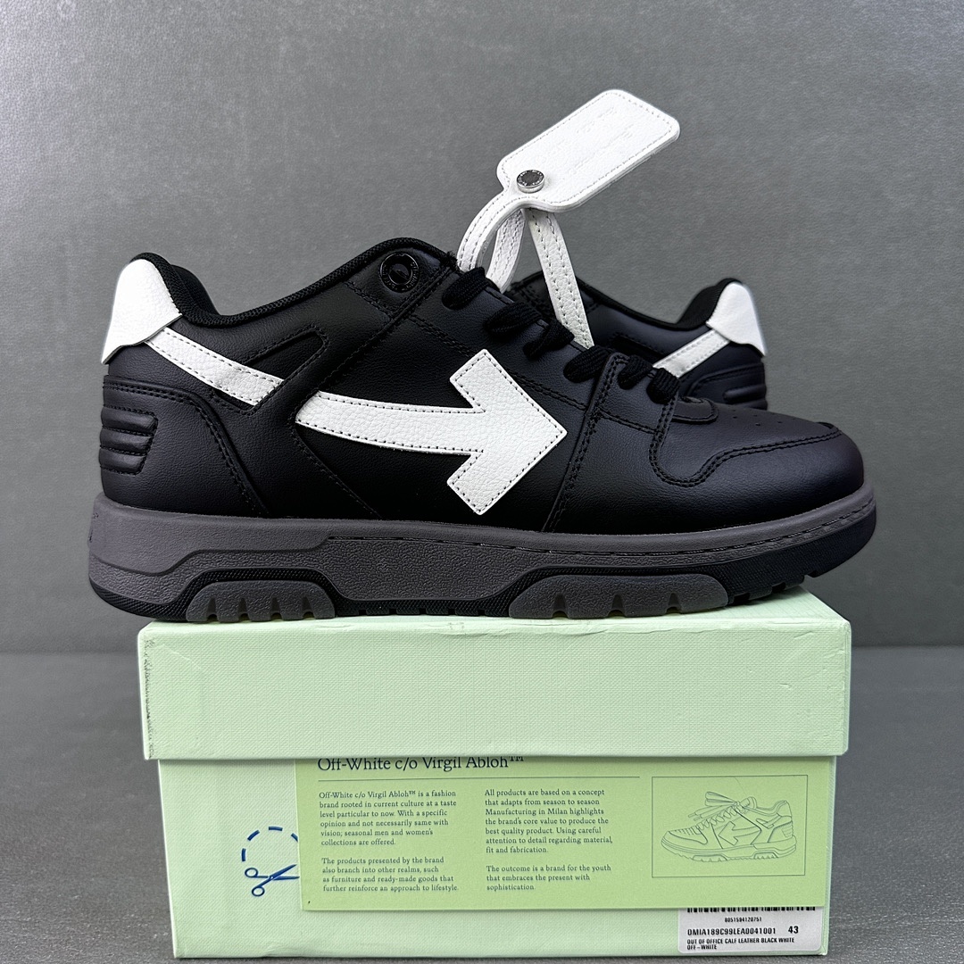 Off-White Black Leather (White)