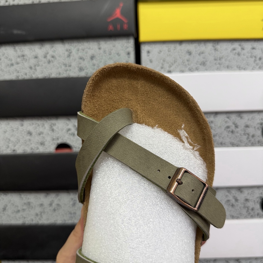 Birkenstock Birken Arizona Birkibuc Double Buckle Flip Flops - Image 8