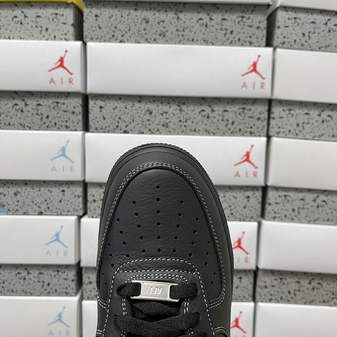 Nike Air Force 1 Low '07 LV8 (Black Grey) - Image 8