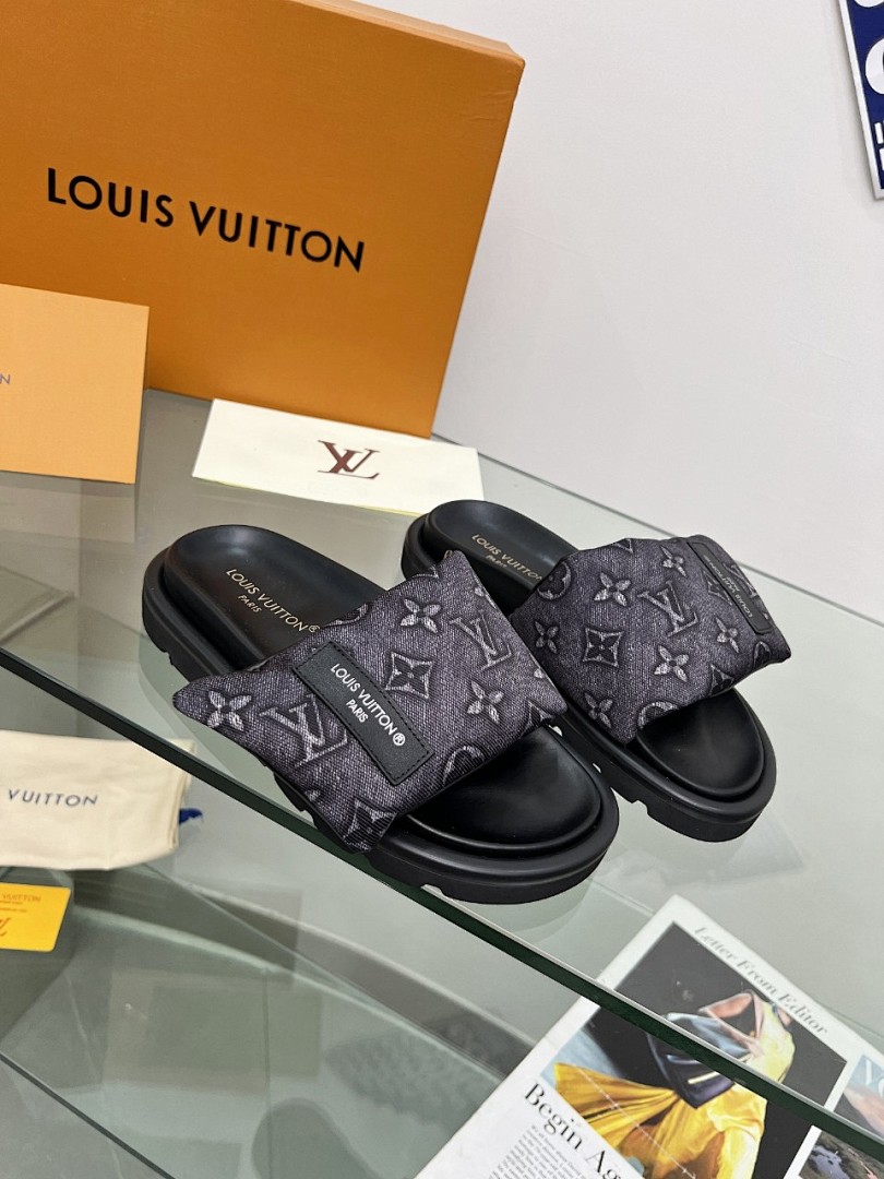 Louis Vuitton Velcro Slippers - Image 2