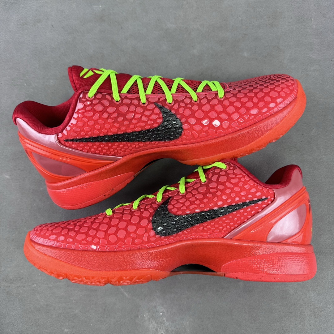 Nike Kobe 6 Protro Reverse Grinch ZK6 Red Black Reversed Green Hornet - Image 2