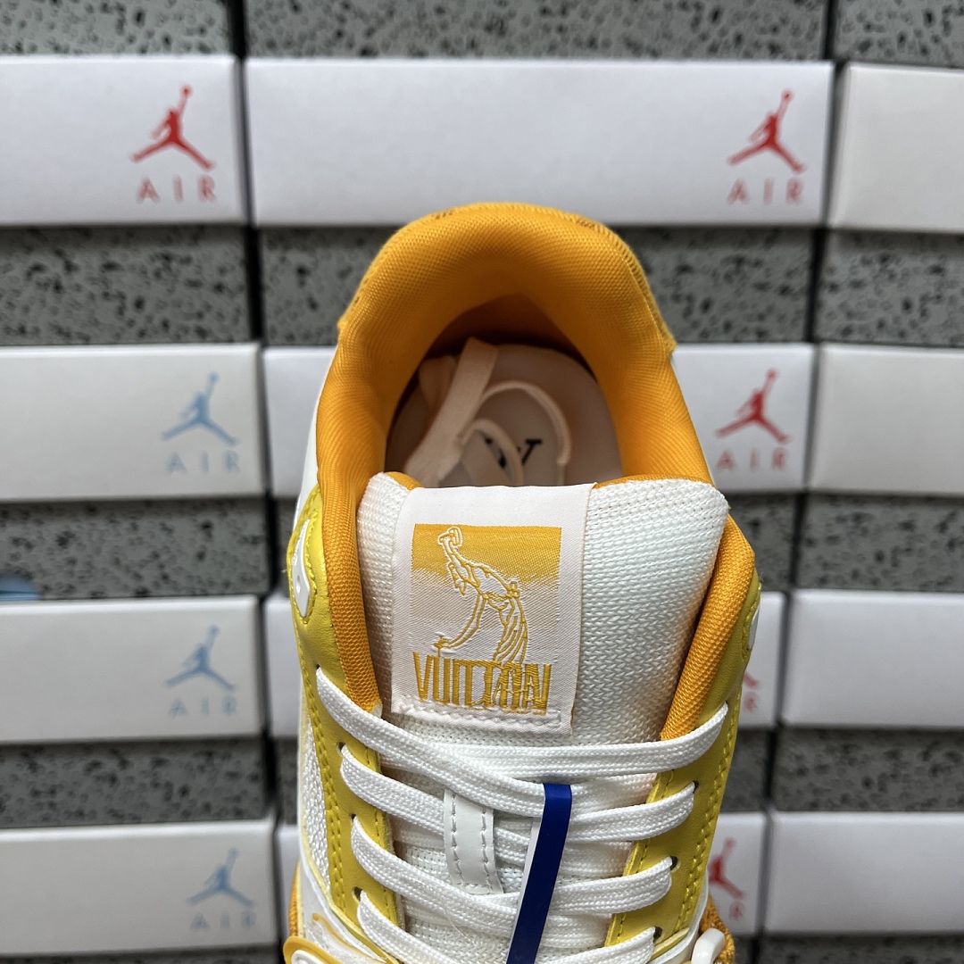 Louis Vuitton Trainer (White Yellow) - Image 7