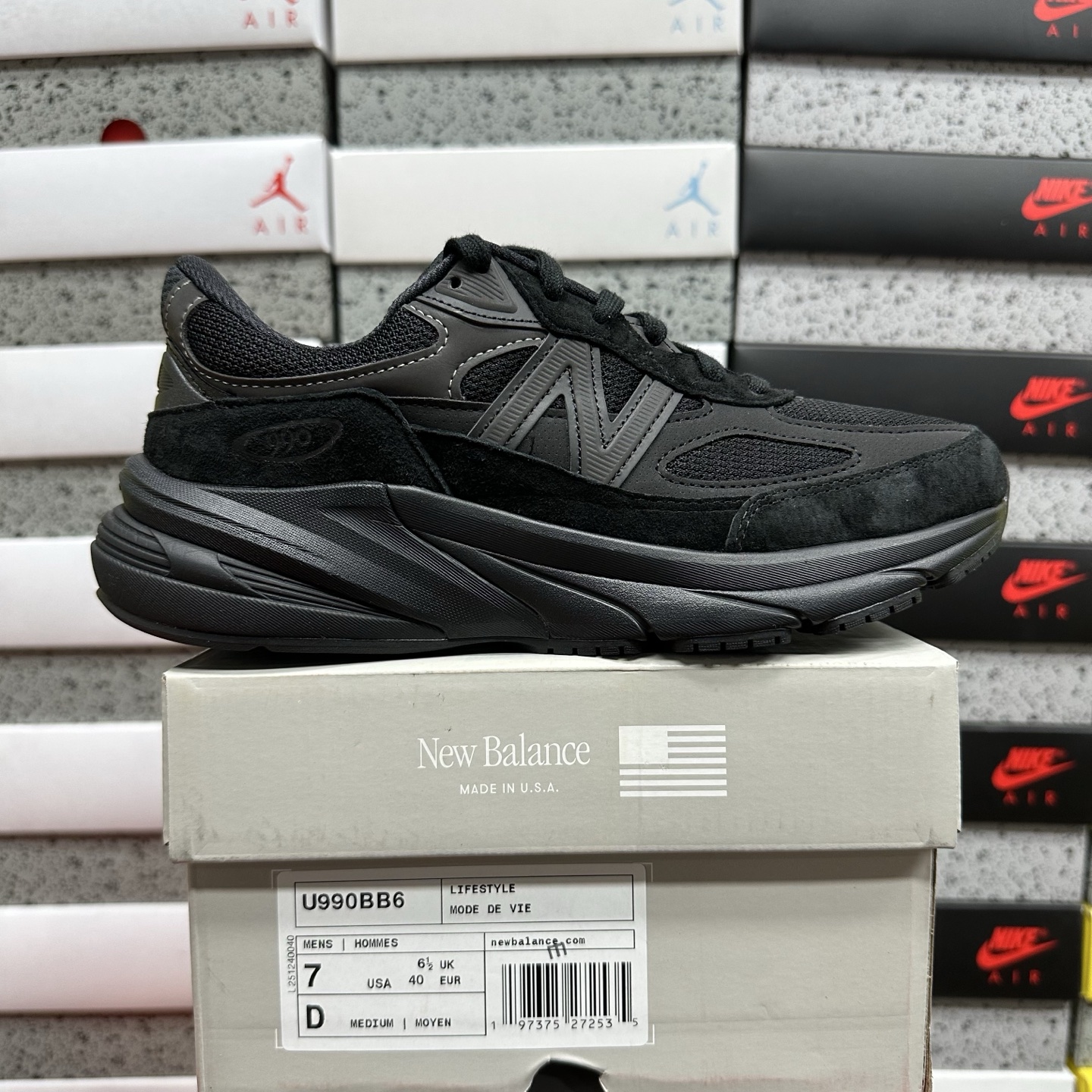 New Balance 990V6 (Triple Black) - Image 11