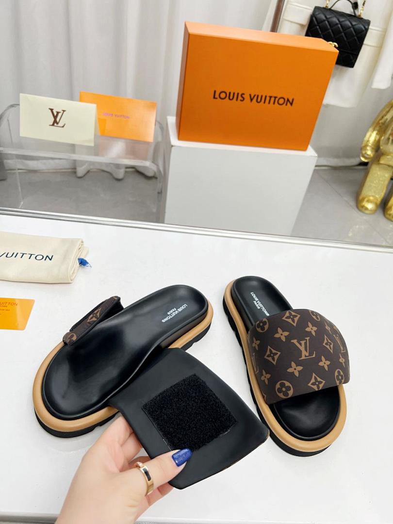 Louis Vuitton Velcro Slippers - Image 3
