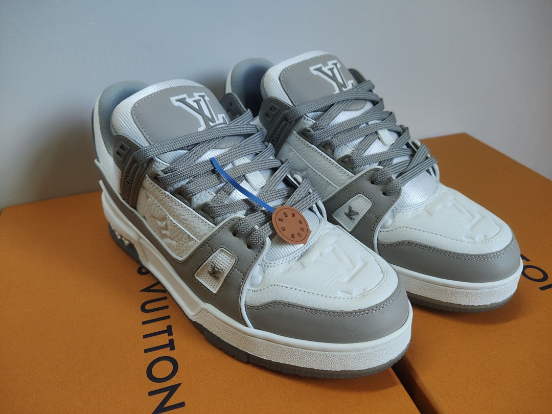 Louis Vuitton LV Trainer (Grey White) - Image 4