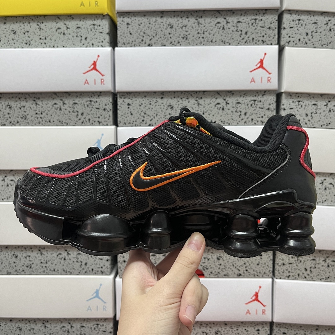 Nike Shox TL Black Magma (Orange) - Image 2