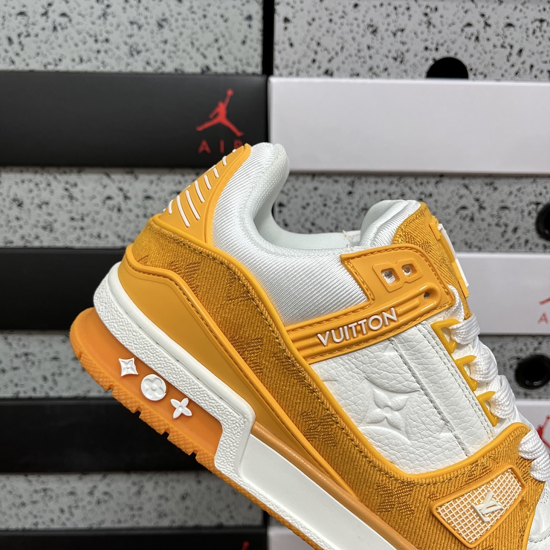 Louis Vuitton Trainer (Orange Yellow White) - Image 2