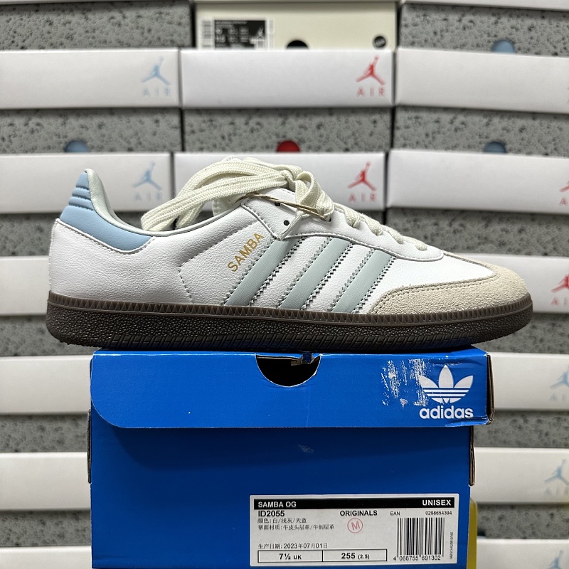 Adidas Samba OG White Halo Blue ID2055